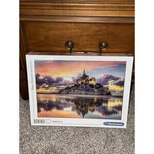 Clementoni-39367 Collection-Le Magnifique Mont Saint-Michel-1000 Pc Multi-Colour